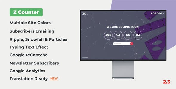 Z Counter - Coming Soon Countdown with Admin Panel
