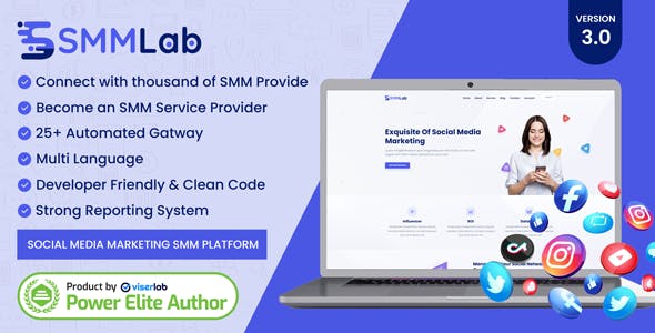 SMMLab - Social Media Marketing SMM Platform