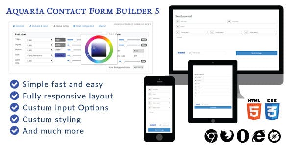 Aquaria contact form builder 5