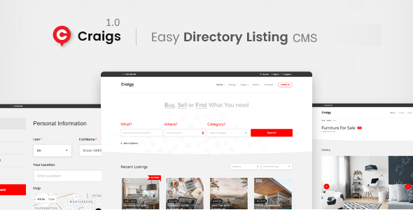 Craigs - Classified Ads CMS Theme